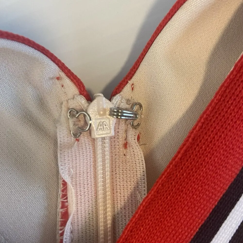 English Factory Varsity Sleeveless Stripe Dress Size M Sporty Athleisure Tennis - Image 10