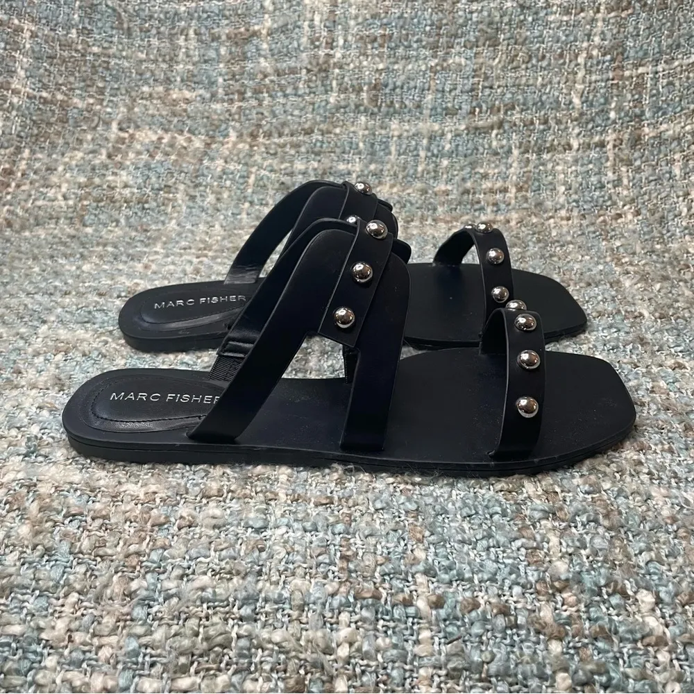 Marc Fisher Women's Burlina Studded Sandal in Black - Image 4