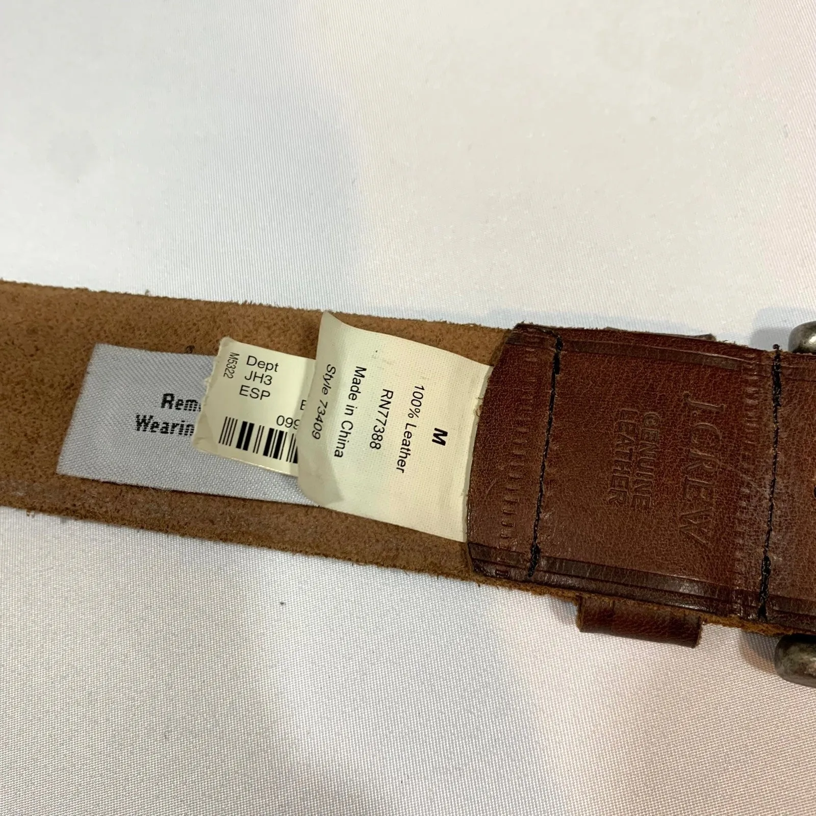 EUC J Crew 3D Embellished Leather‎ Belt - Image 5