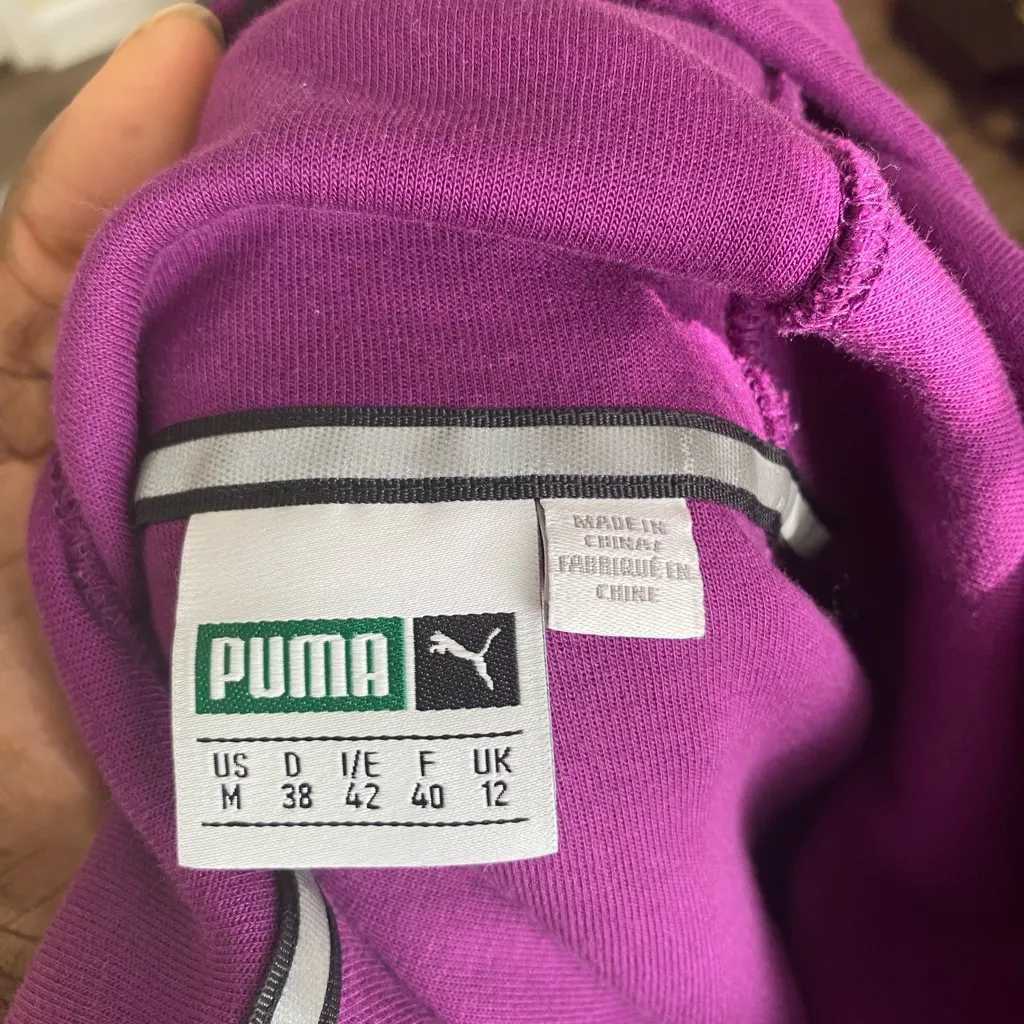 Puma Magenta Hoodie with Black Trim - Image 5