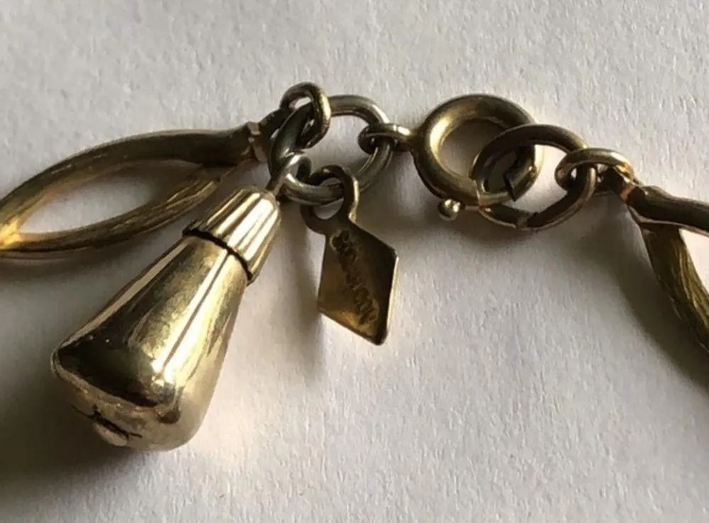 Sarah Coventry Vintage Gold Tone Chain Bracelet - Image 6