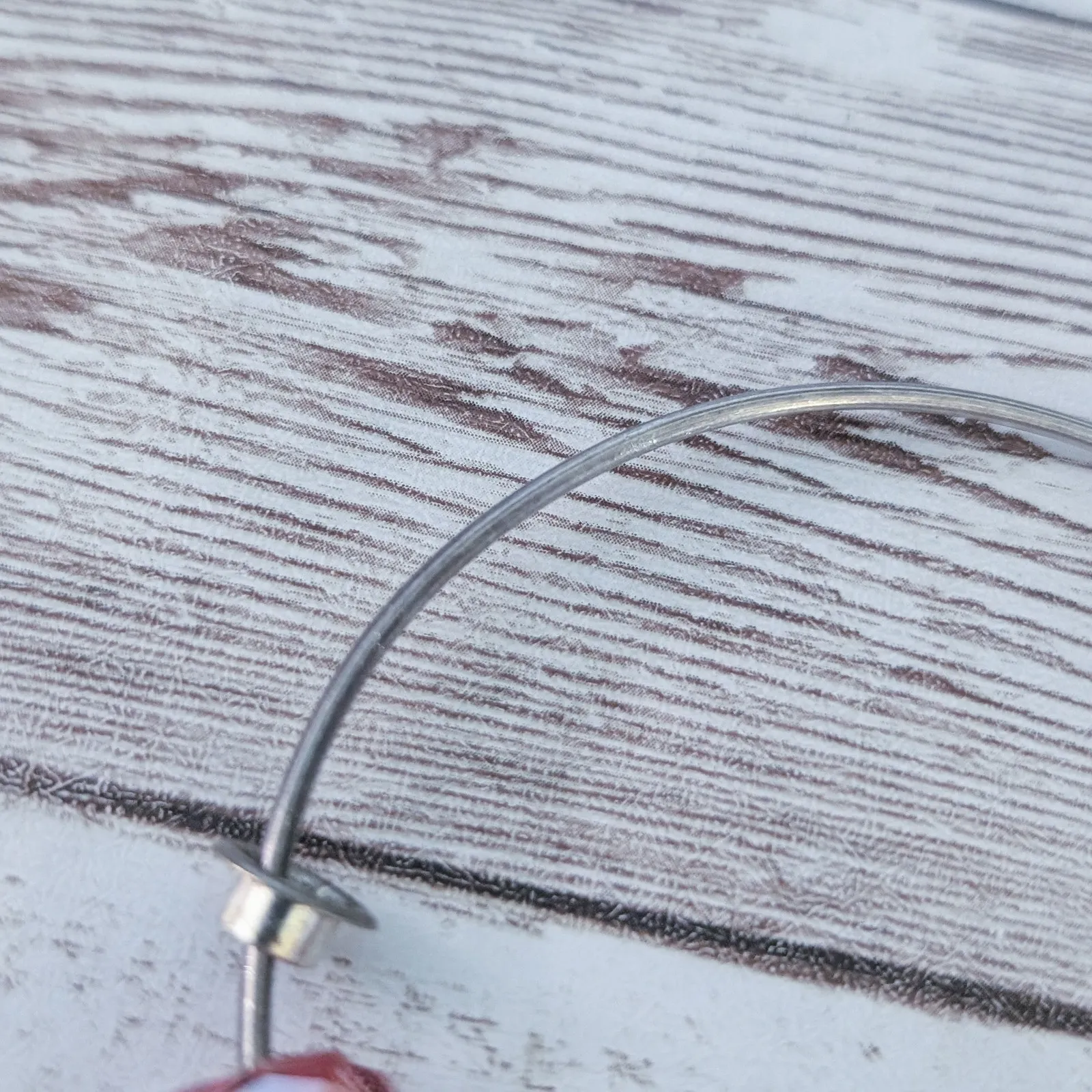 Crafting Charm Bracelet Red & Silver Tone - Image 3