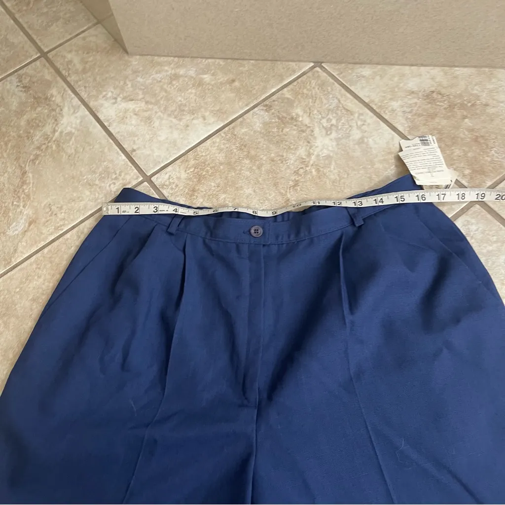 Pendleton made in USA High Rise polyester rayon Lined Women Sz 16 Navy nwt - Image 4