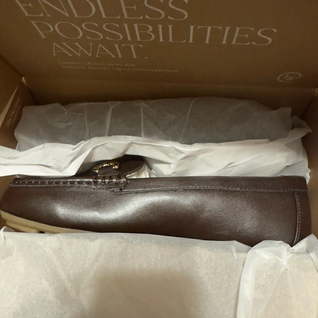 LifeStride Riviera shock absorption dark brown flats 8.5 New in box - Image 2