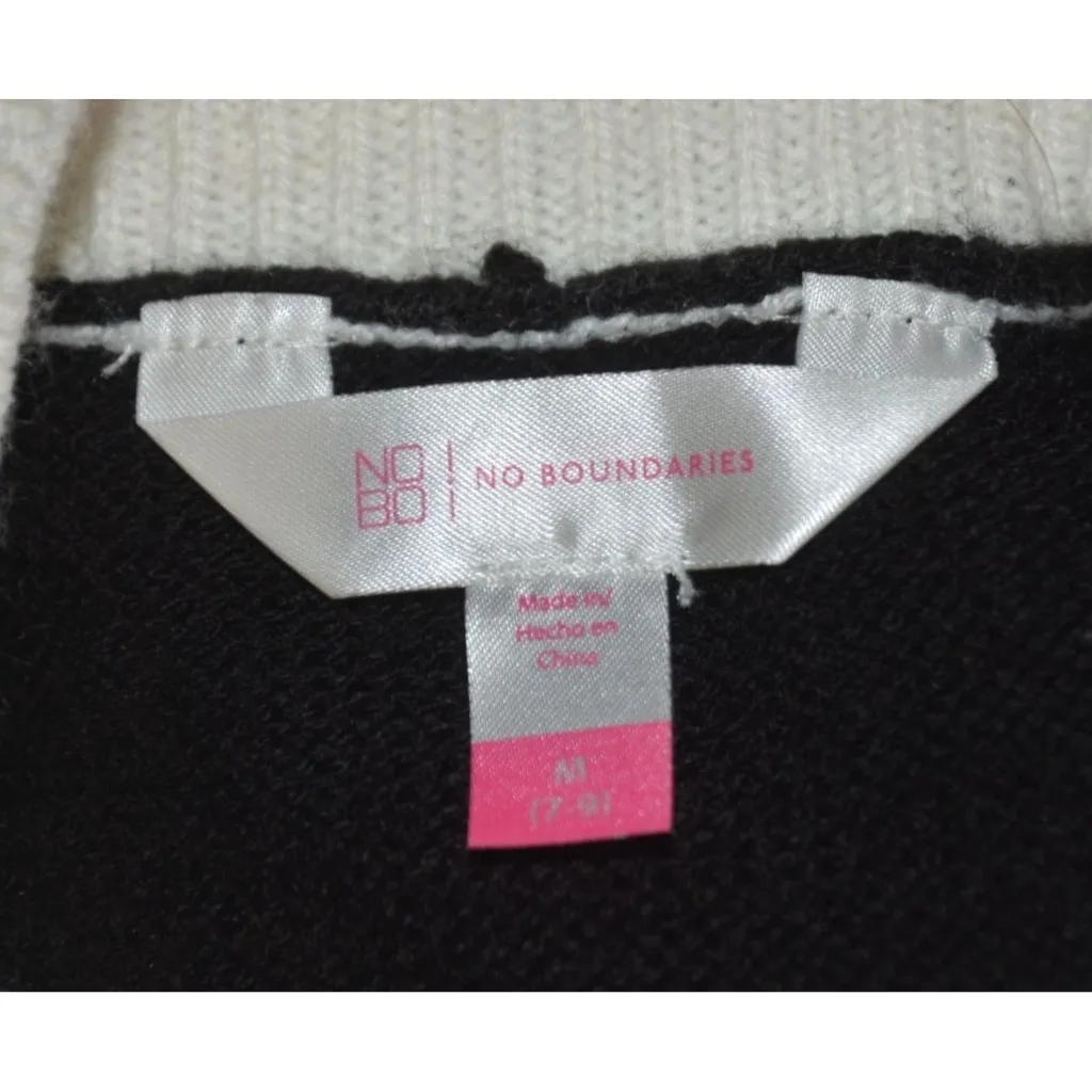 No Boundaries Candy Canes Sleeveless Christmas Sweater Dress Size M 7-9 Holiday - Image 7