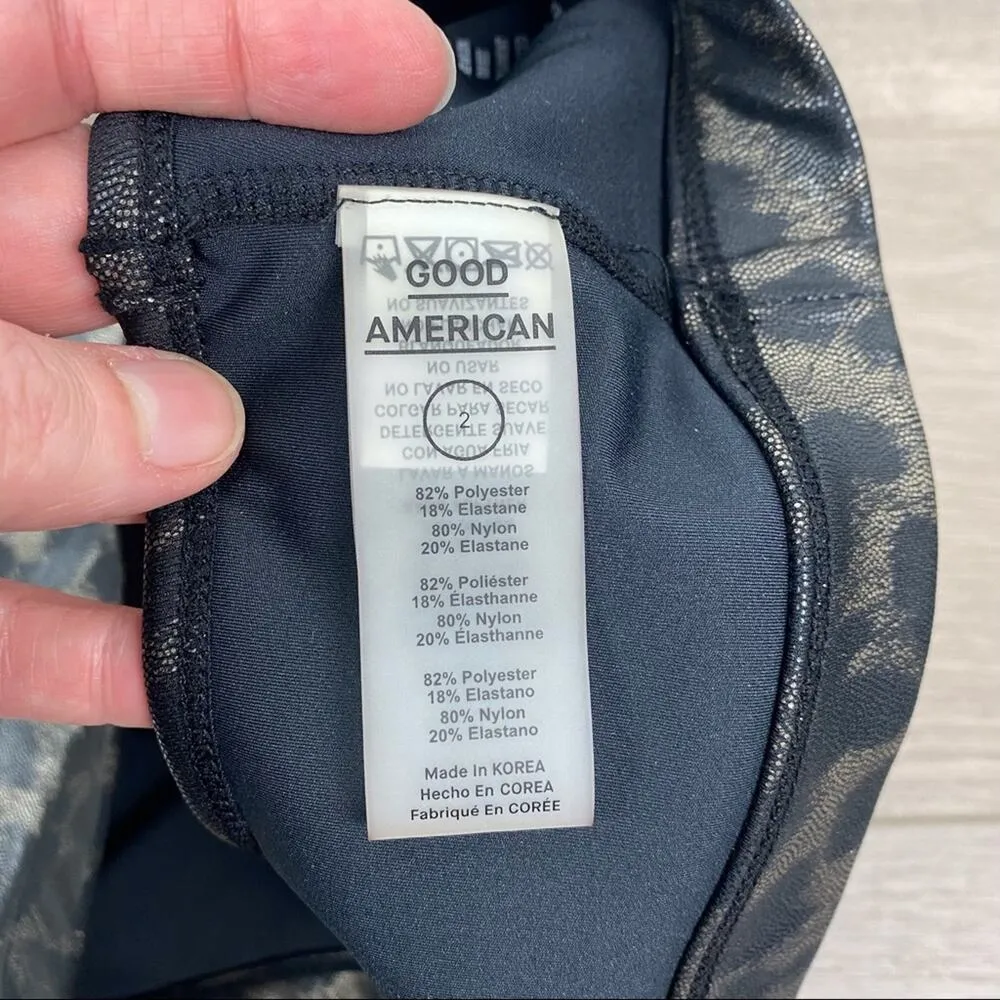 Good American The Barely There Leopard Print Bralette Sz.2(M) - Image 8