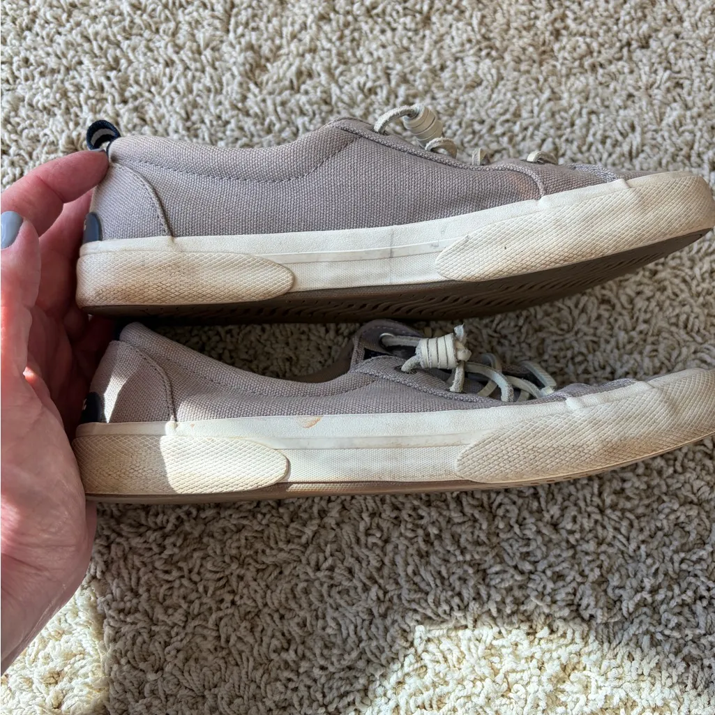 Sperry Topsiders Women’s Size 7.5 Gray Canvas Crest Vibe Sneakers F5 - Image 6