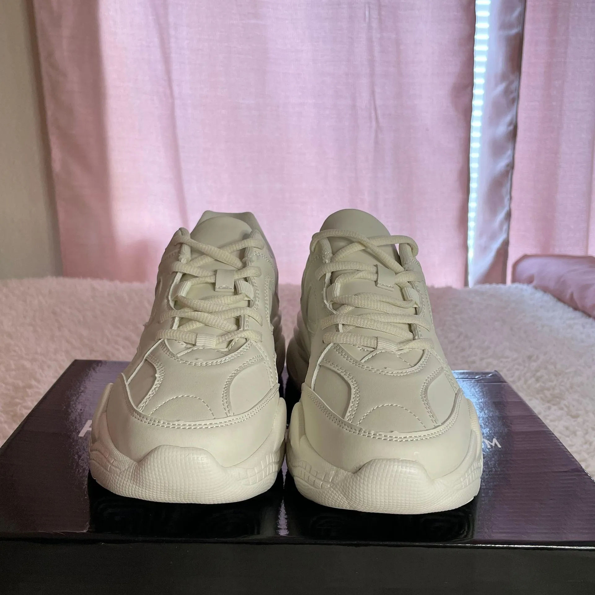 Pretty Little Thing White Sneakers - Image 4