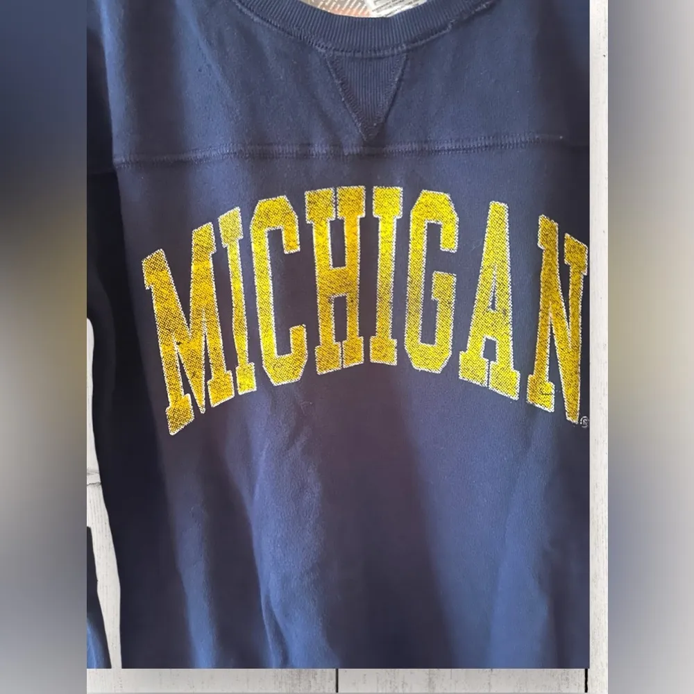 Women Gameday Couture Michigan Wolverines Long Sweater Dress Blue Size Small NWT - Image 3
