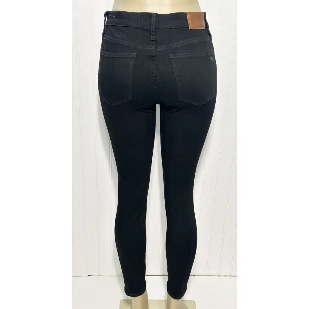 Madewell Women's 9" High Rise Skinny Denim Jeans Isko Stay Black Size 28‎ - Image 6
