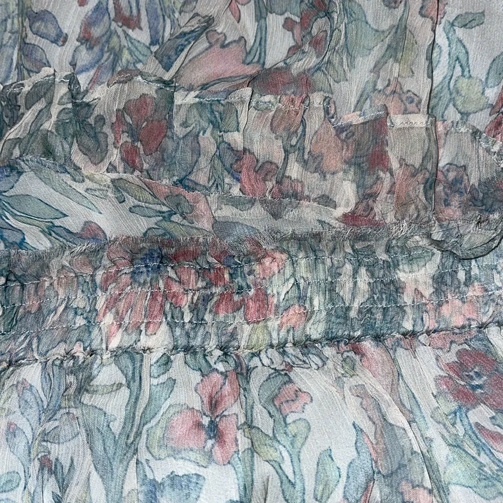 LoveShackFancy‎ Skirt Benicia Ruffle Mini in Mystical Foliage - Image 5