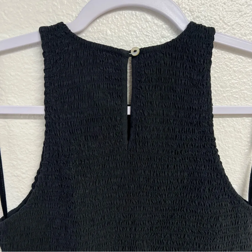 Madewell The Melody Smocked Midi Dress in True Black Size XS NWT - Image 11