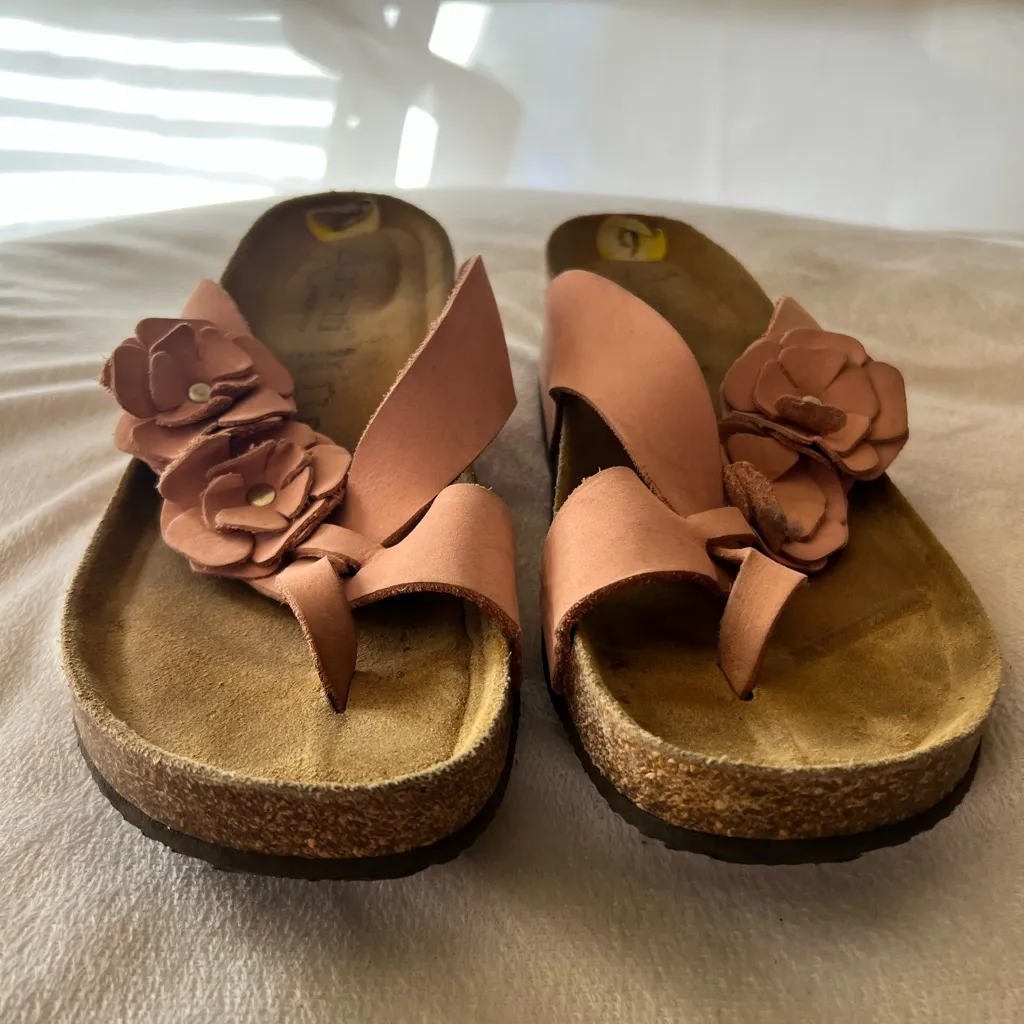 Autenti leather sandal made in Spain size 9 Pink - Image 2