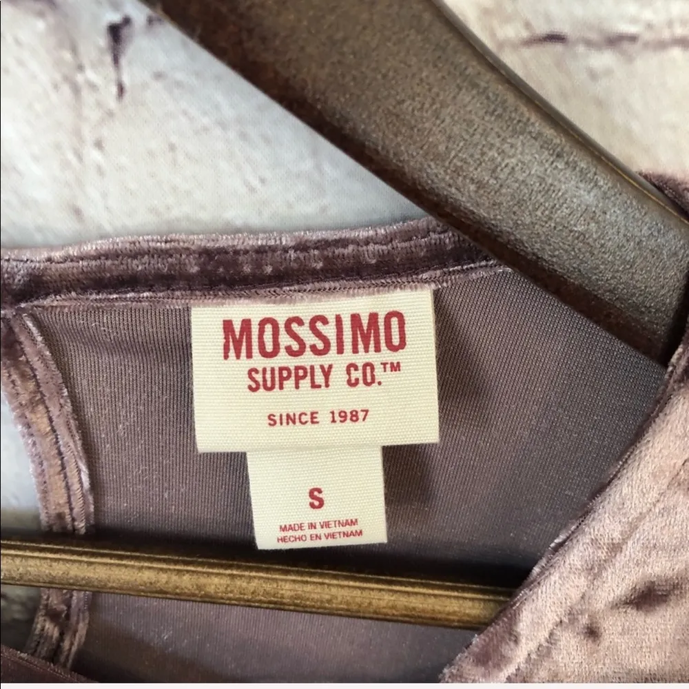 Mossimo Blush Velvet Chrushed Dress - Image 7