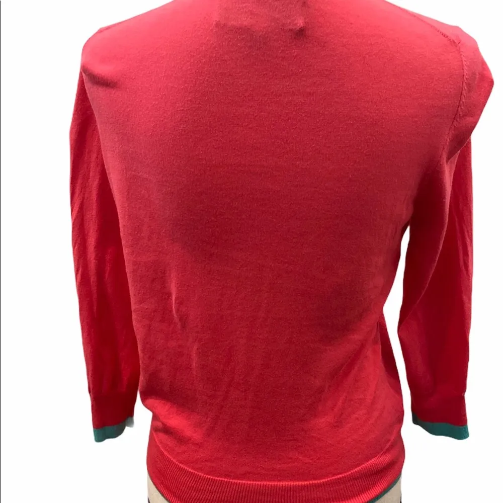 C Wonder Coral & Turquoise Size Medium Gold ButtonV - Image 3