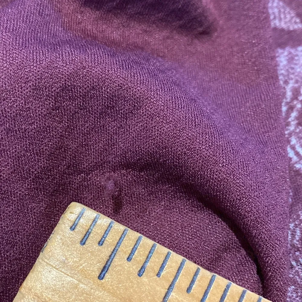 Patagonia Capilene Midweight Base Layer Crew Neck L/S Aubergine White Top Sz M - Image 8