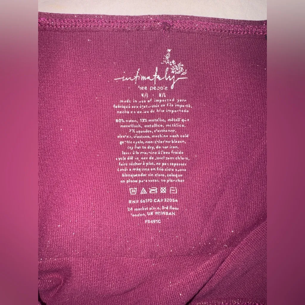 FP Movement by Free People Wine Camisole Red Size undefined - Image 3