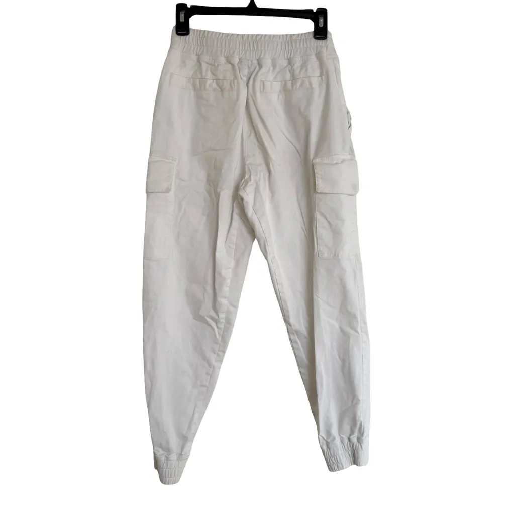 Varley White Cargo Jogger Pants Size XS White Cotton - Image 8