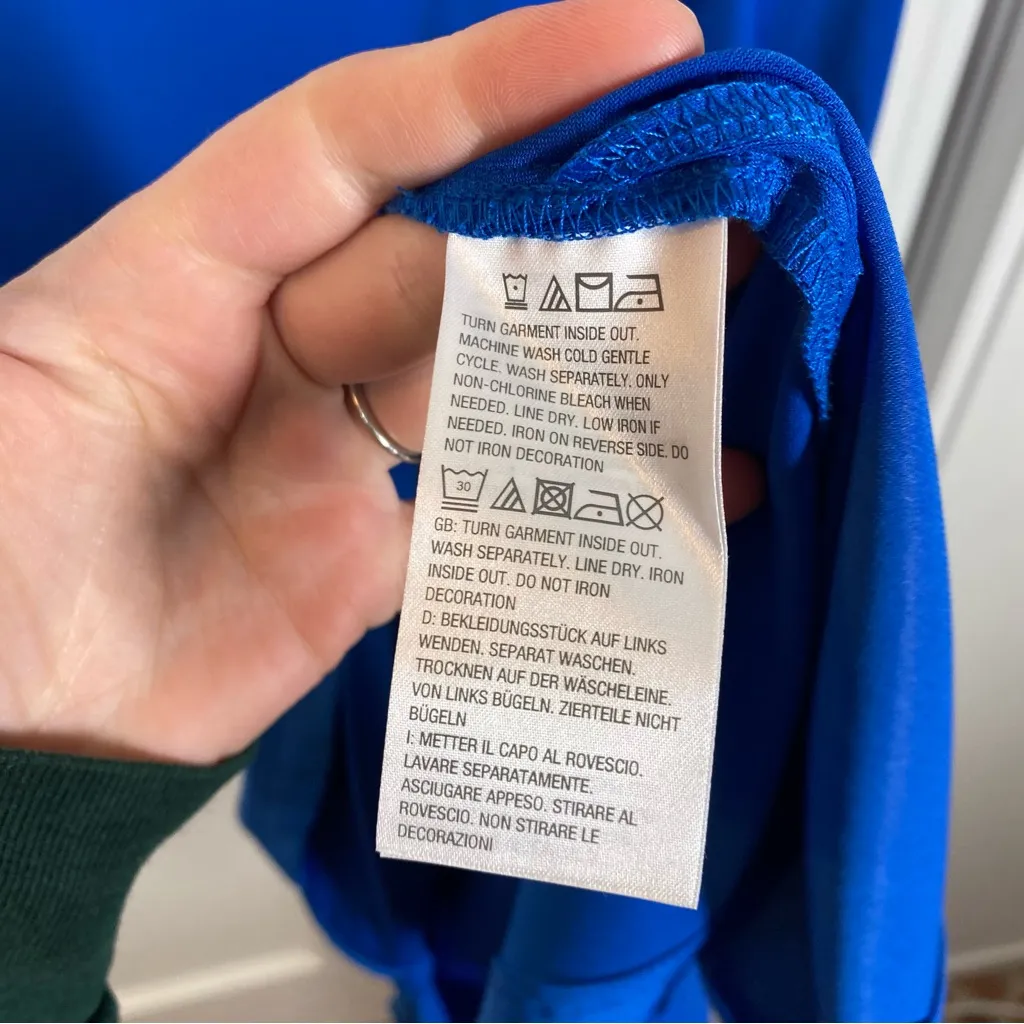 Bob Mackie wearable art Royal Blue with Embroidery Midi Dress size xs‎ nwt new - Image 3