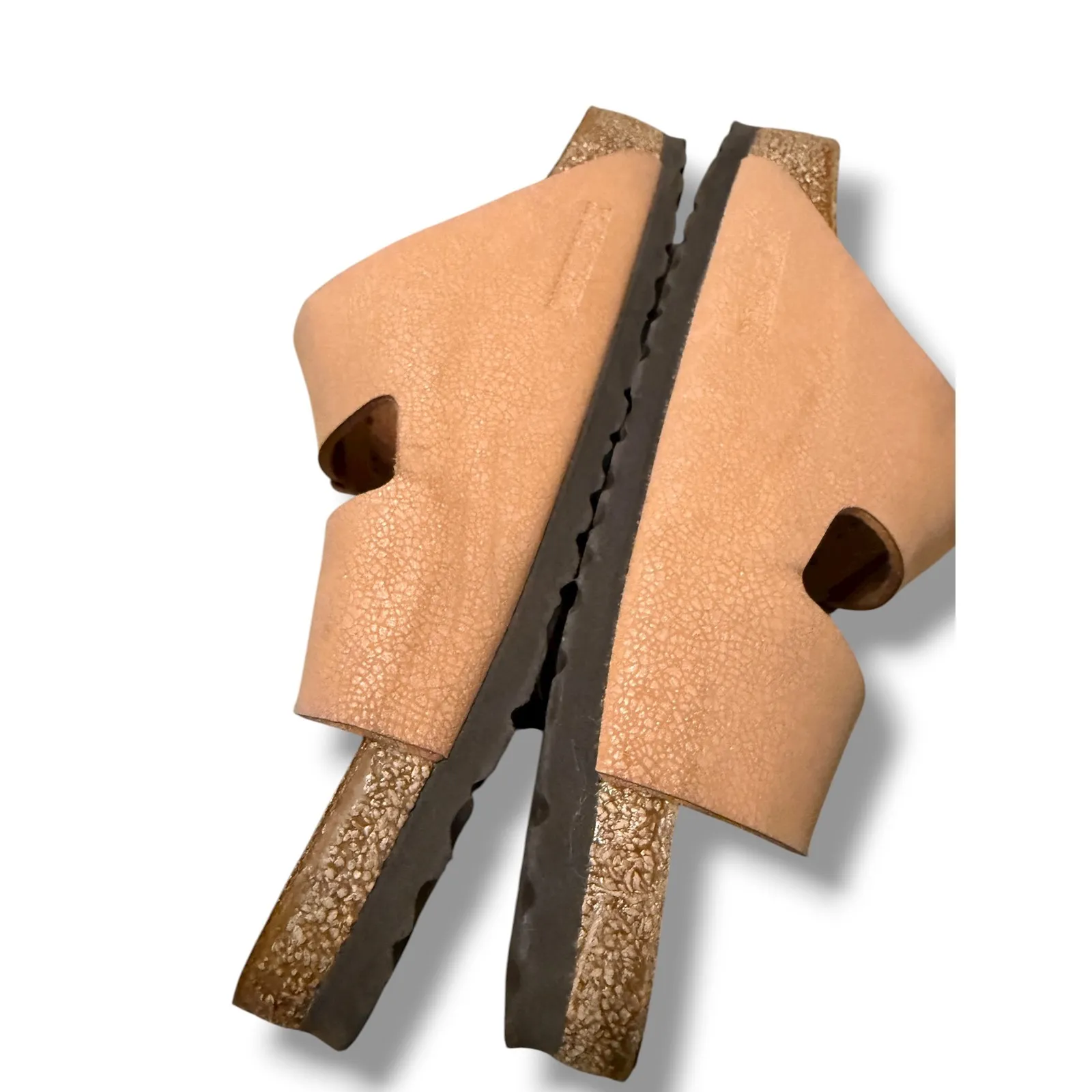 Birkenstock Arizona Sandals Women's 38 Tan Double Strap Slip-On‎ Comfort Cork - Image 3