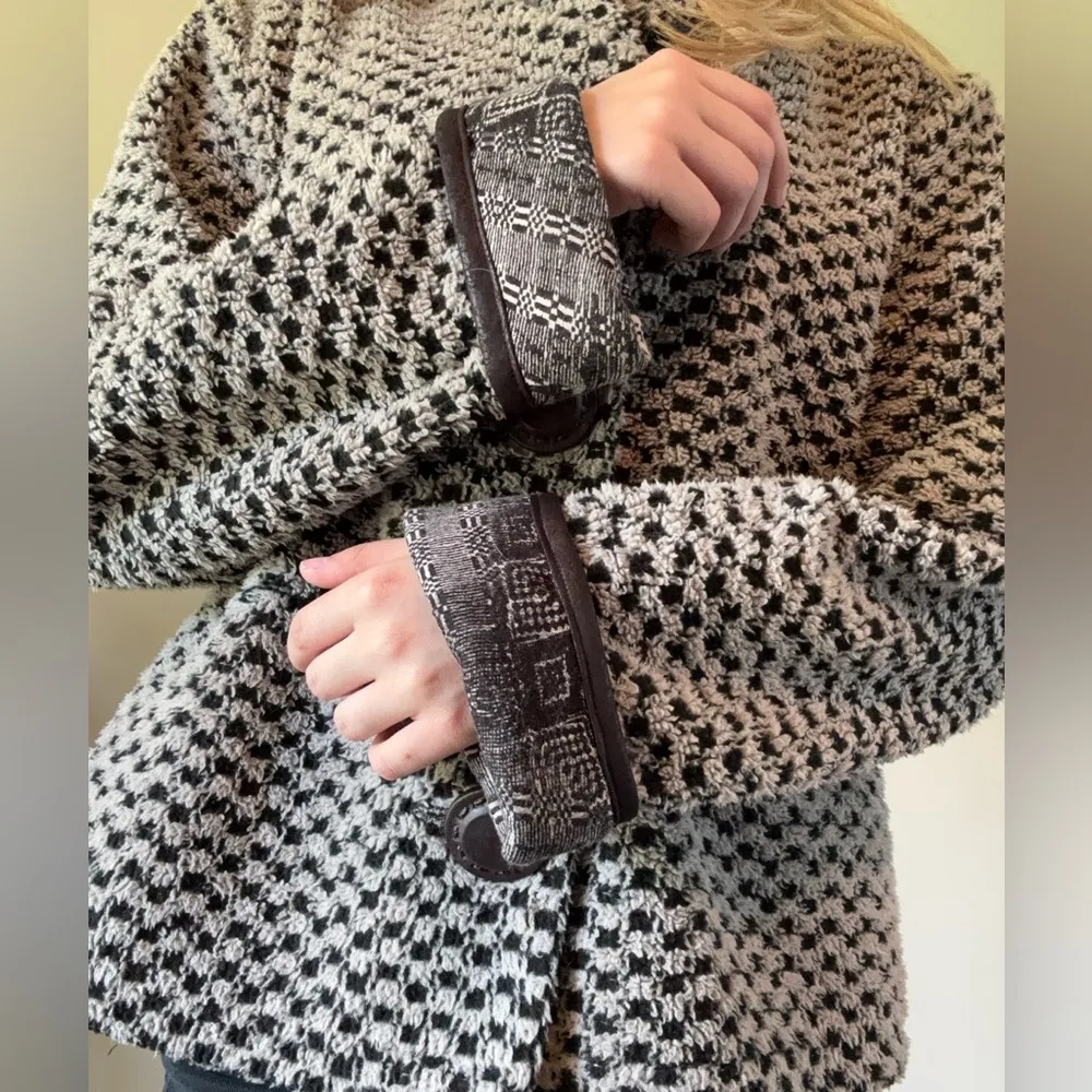 Vintage Sherpa Jacket Black Size M - Image 4