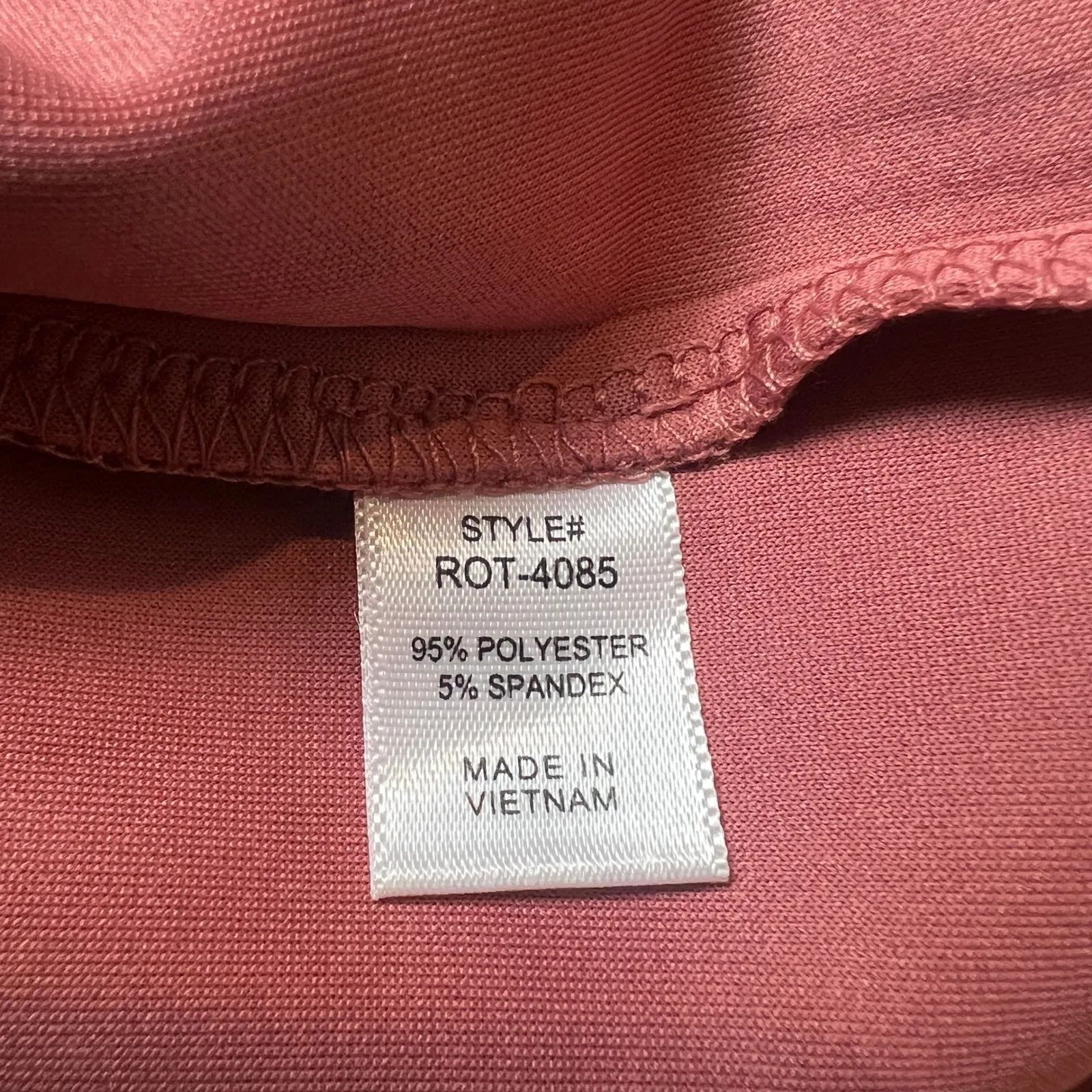 Zenana Women's L/XL Winter Rose Scuba Half Zip Short Sleeve Top Casual Chic - Image 7