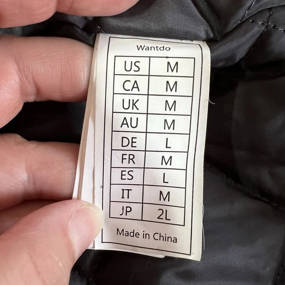 Wantdo Womens Ski Jacket Parka Winter Coat Faux Fur Hood Burgundy Red Medium - Image 10