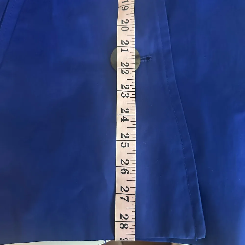 Ellen Tracy Royal Blue Rain Jacket Size Medium - Image 7