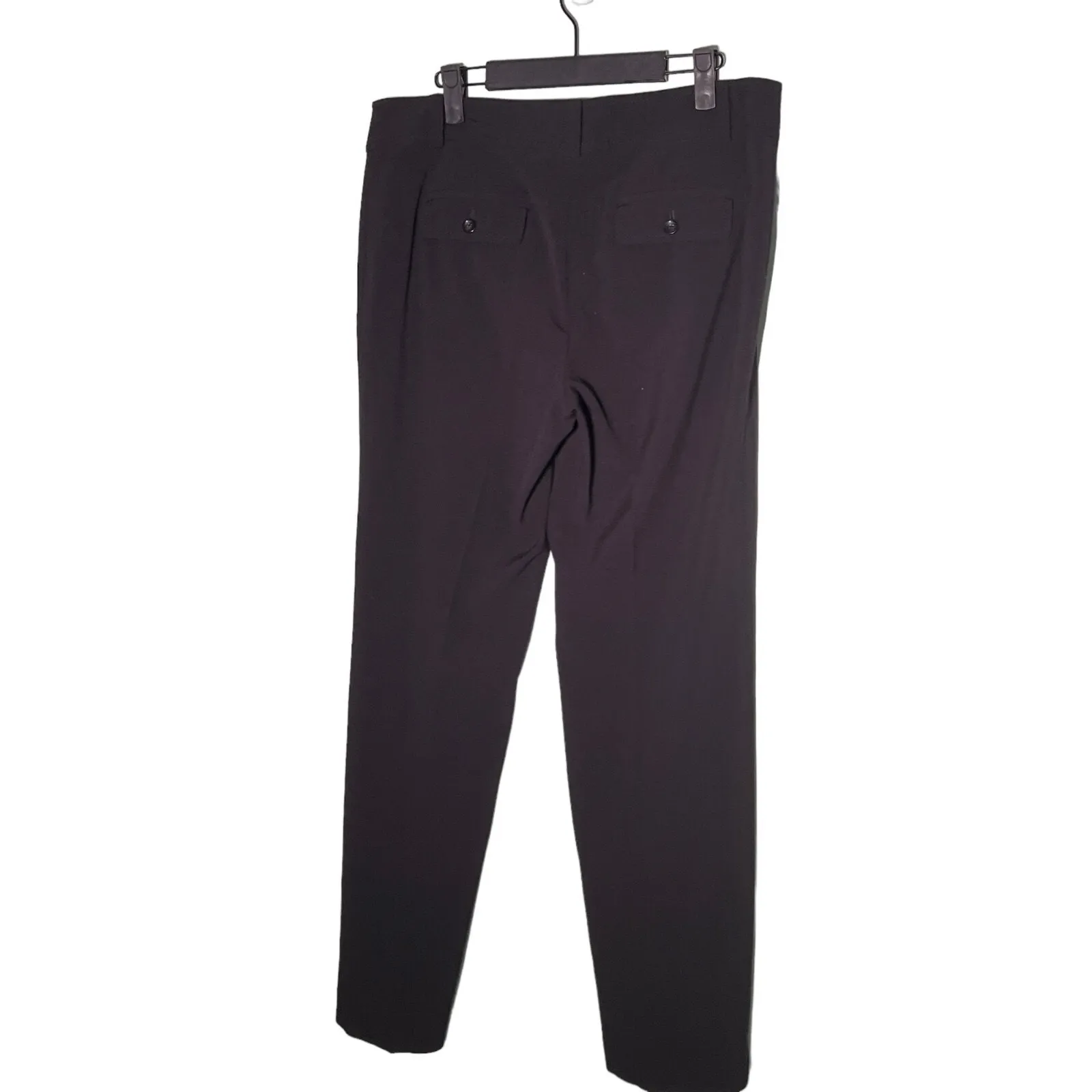 Ann Taylor Black Modern Straight Leg Dress Pants Slacks 8 Work Career Academia - Image 2