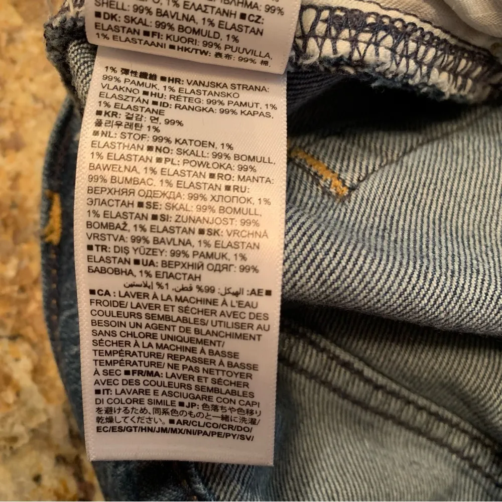 Gap High Rise Barrel Jeans Womens 2 26R Blue Baggy Denim Cotton 90s - Image 8