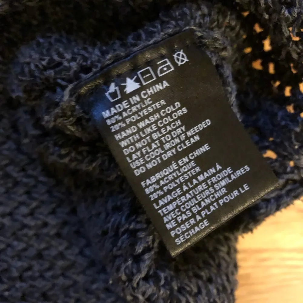 Paper Crane crochet gray sweater - Image 3