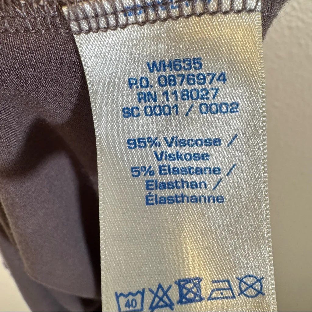 Boden Grey White Floral Print Halter Mini Dress Womens 4 Y2K Casual Tie Neck Gray - Image 8