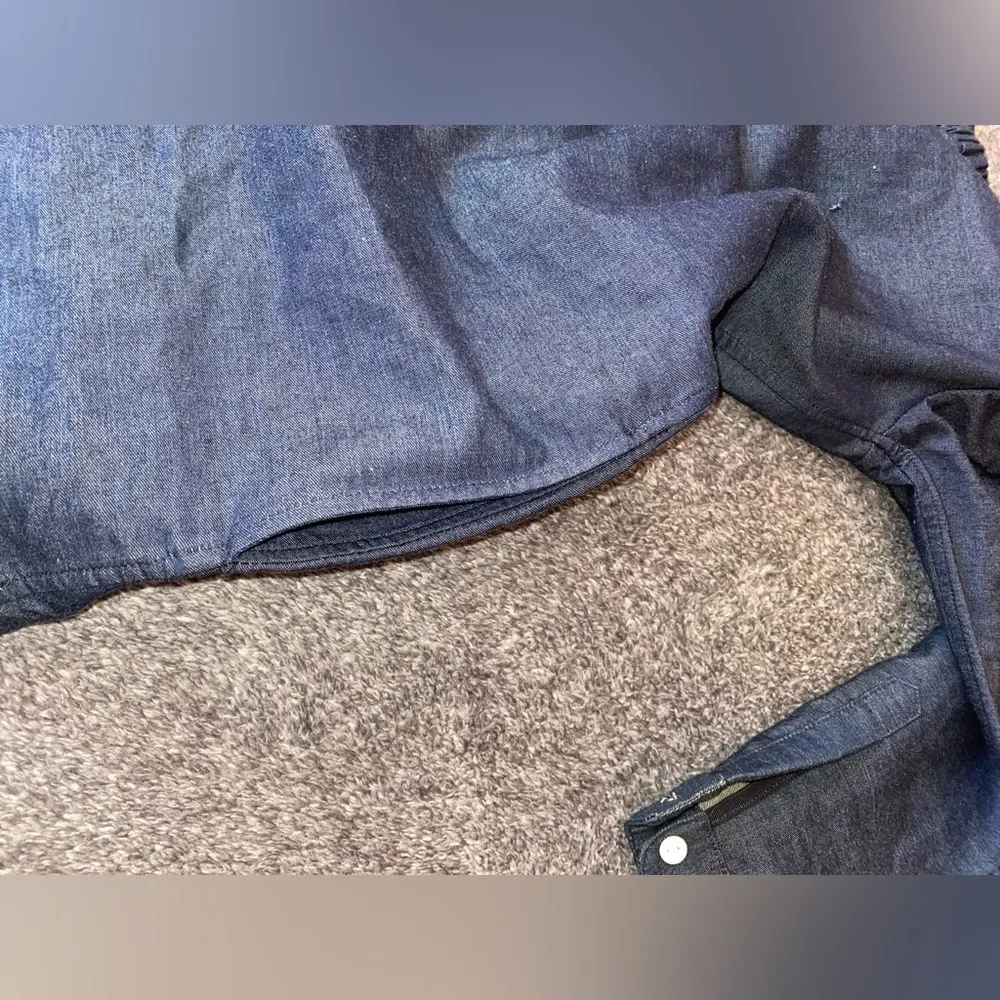 Rag‎ & Bone / JEAN Off The Shoulder Denim Mini Dress ( M ) - Image 7