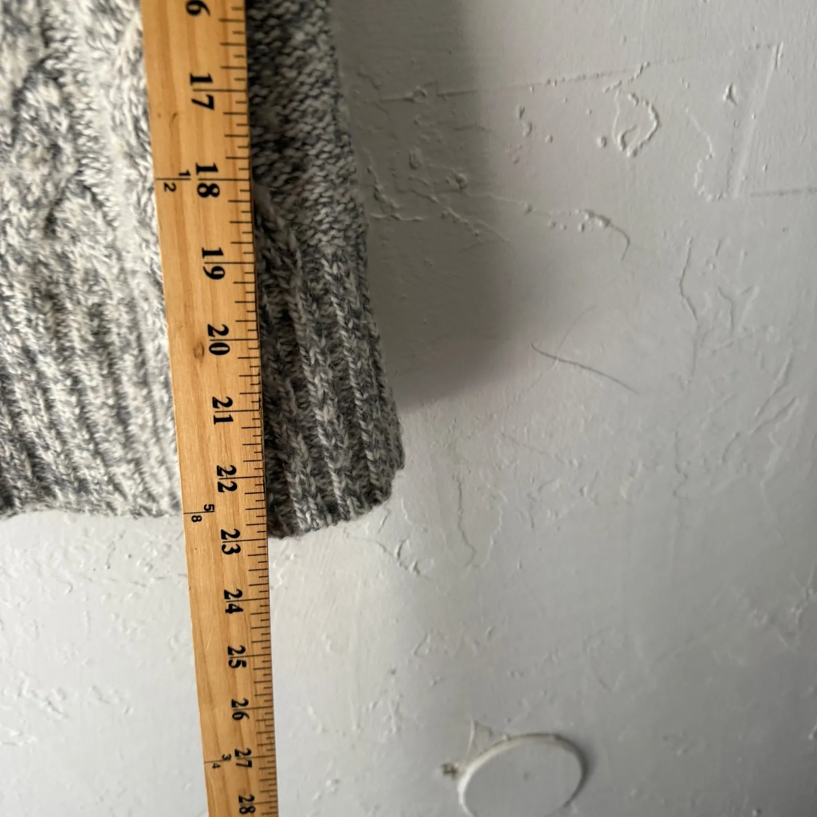 Anthropologie Kimchi Blue Cable Knit Gray Sweater‎ Sm Preppy Gilmore Girls - Image 6