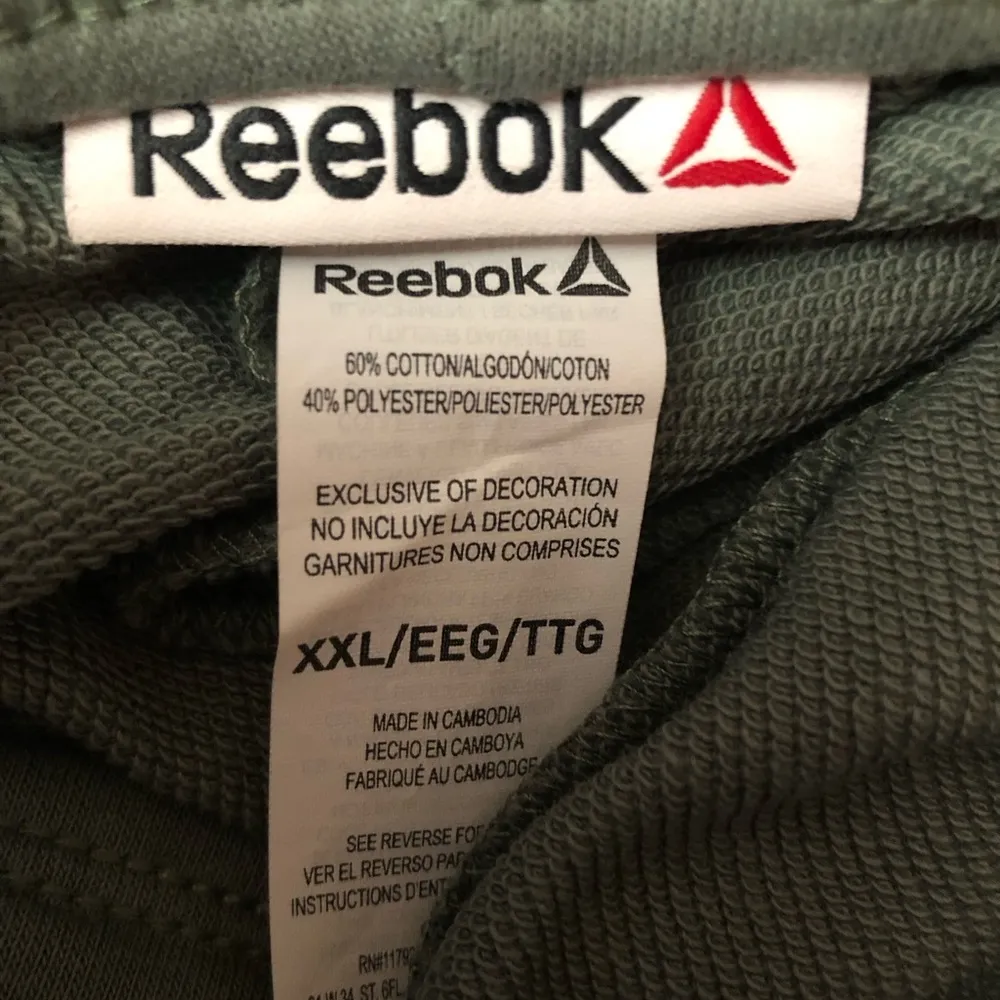 REEBOK Womens Relaxed French Terry Shorts Size XXL Pull On Hip Pockets New - Image 5