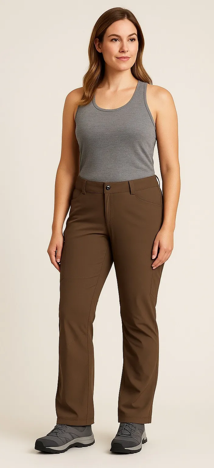 Duluth Trading Co.Flexpedition Cargo Hiking Pants Womens 18x33 Nylon Spandex Brown Size 18 - Image 1