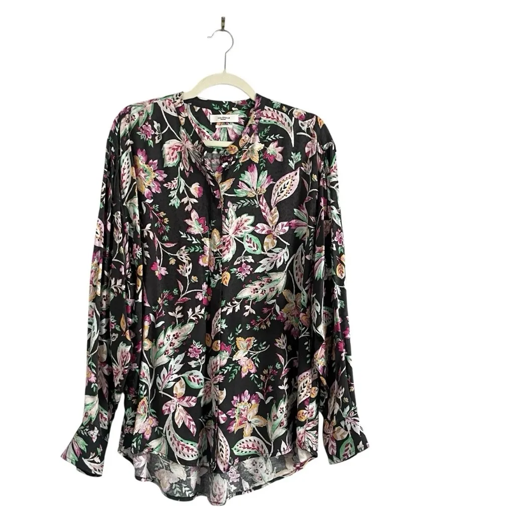 Isabel Marant Etoile Catshell Tunic Top Cotton Floral Size 42 Boho Chic Blouse - Image 3
