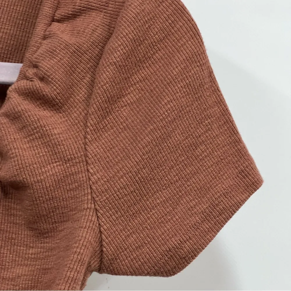 Aeropostale small Open Front Tie Crop Babydoll Tee - Image 7