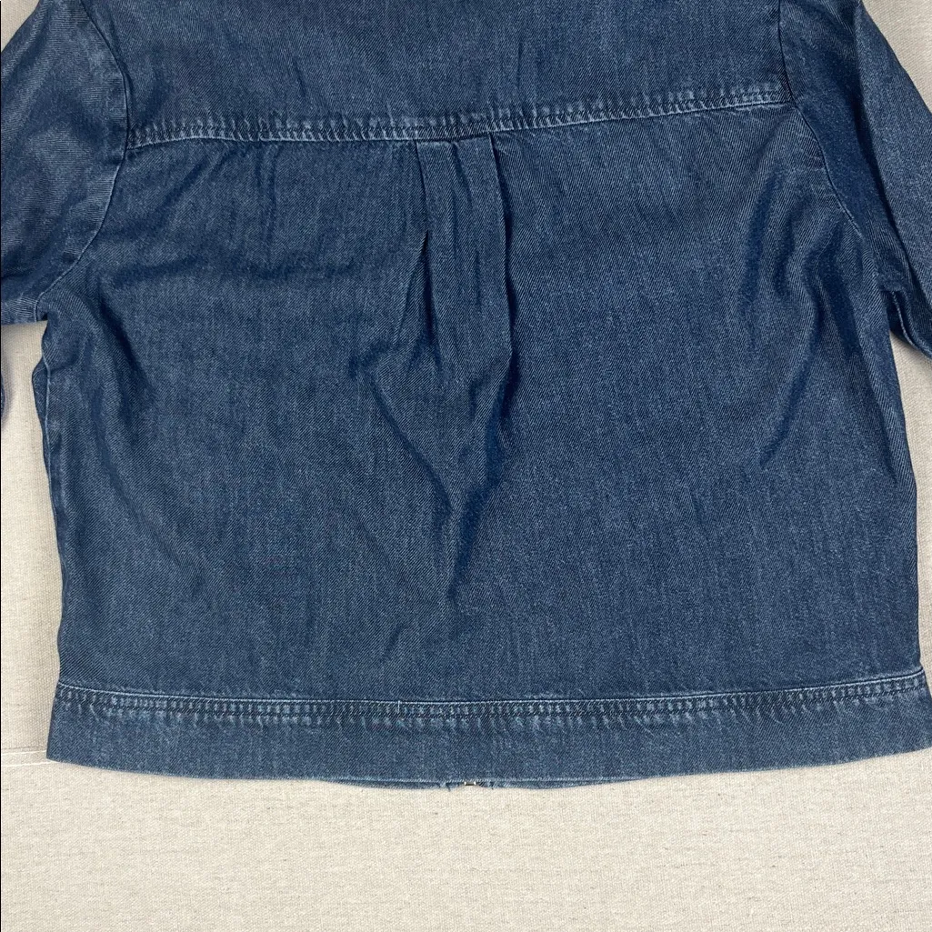Cloth & Stone Indigo Flap pocket zipper shacket NWT
Size: Medium - Image 8