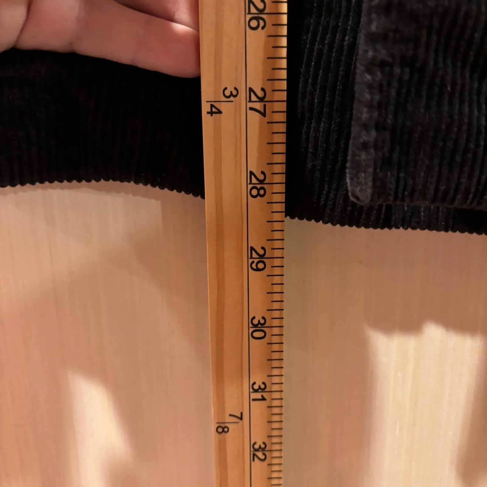 IZOD Black Corduroy Double Breasted Blazer Jacket Women's M Made in El Salvador - Image 12