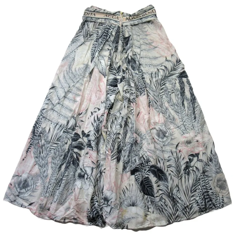 NWT Agua Bendita Lee Helios Pant in Floral Print Tie Waist Wide Leg Palazzo L - Image 5