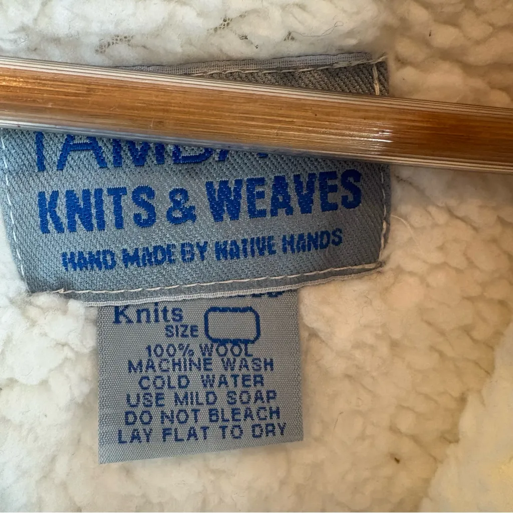 Tambaco Knits and Weaves Zip Up Sweater Jacket Medium Red - Image 8