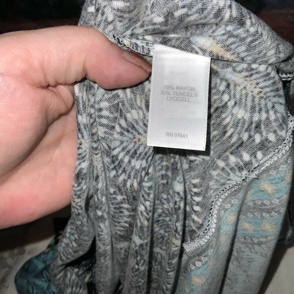 J Jill Casual Career Black Multicolor 3/4 Sleeve Knit Tunic Blouse Like New XSP - Image 10