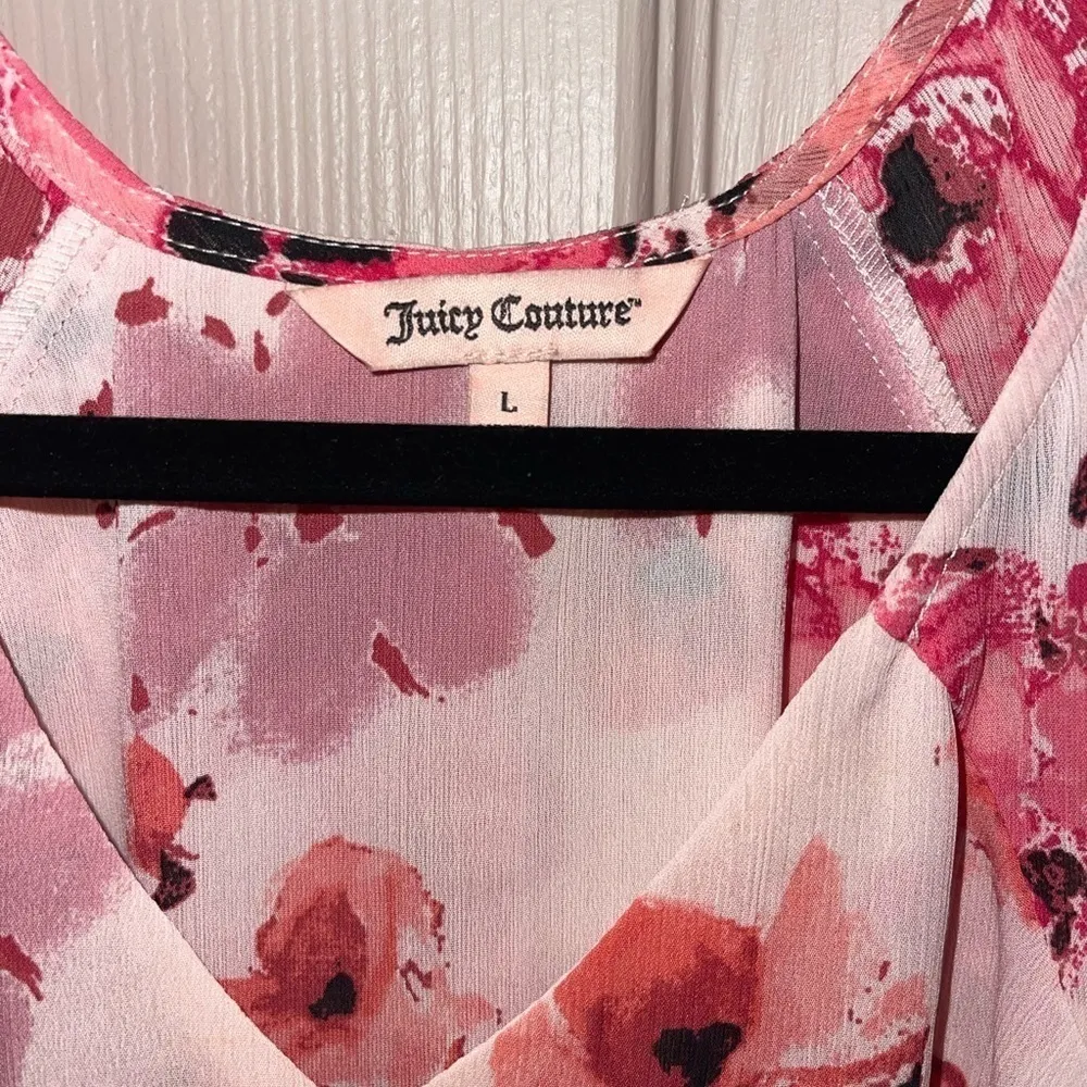 Juicy Couture Floral Cold Shoulder Ruffled Tiered Blouse - Image 3