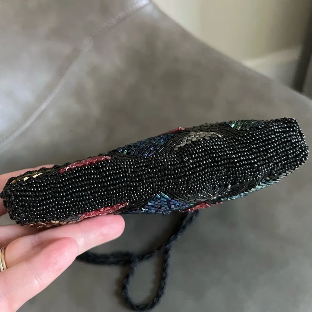 VINTAGE 90s y2k Multicolor Beaded Shoulder Bag - Image 6