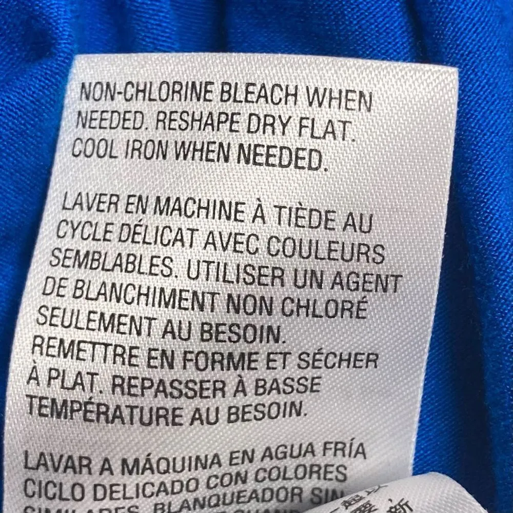 ALFANI Women’s Blue 3/4 Length Sleeve Top Size Large - Image 3