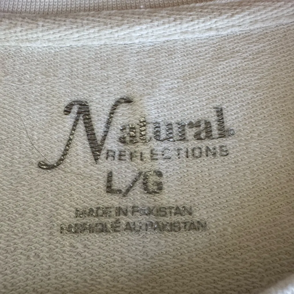 Natural Reflections Vintage 90s White Red Blue USA Flag Crewneck Sweatshirt Sz L Size L - Image 4