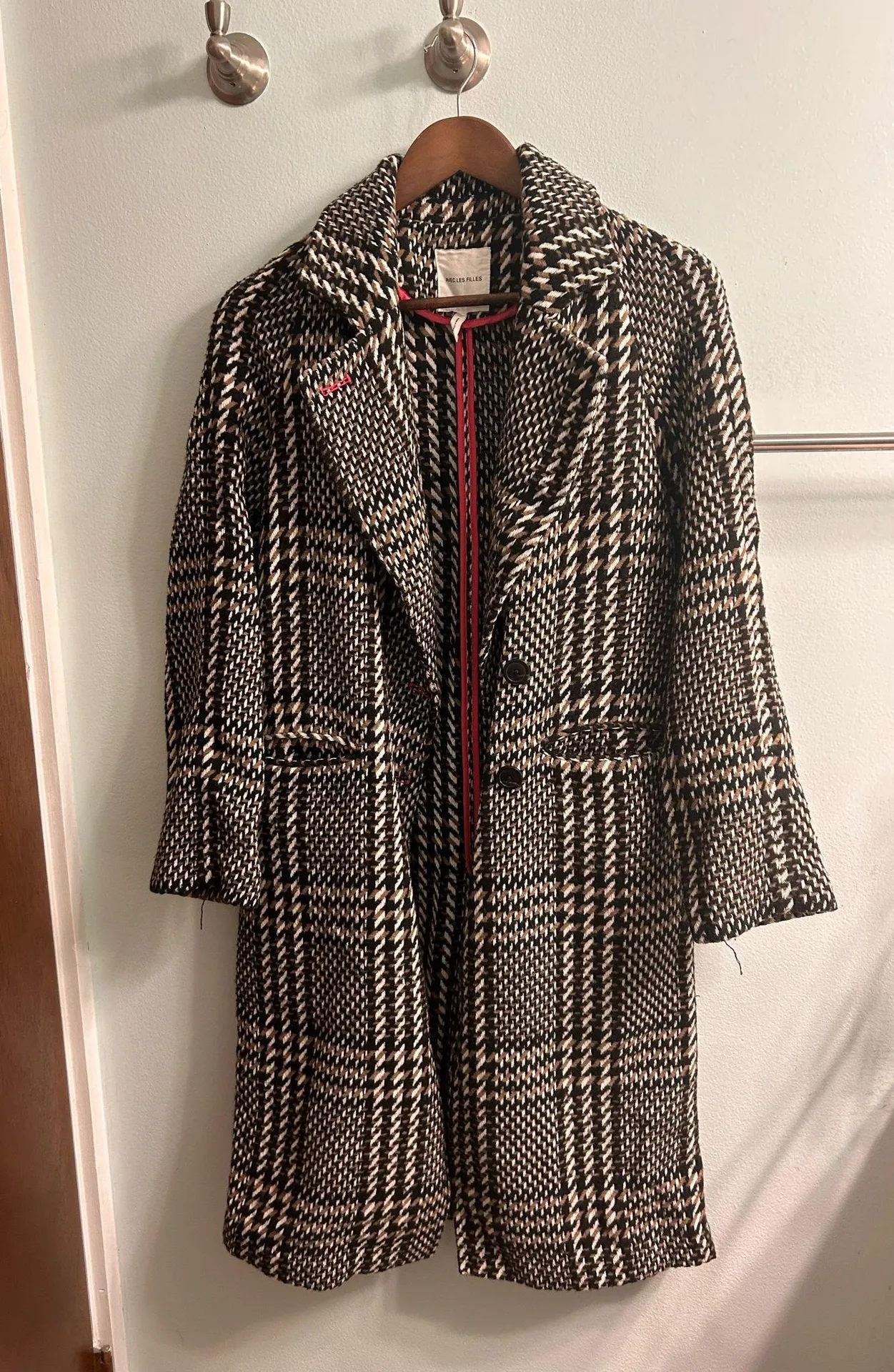 Avec Les Filles Plaid Coat - Image 2