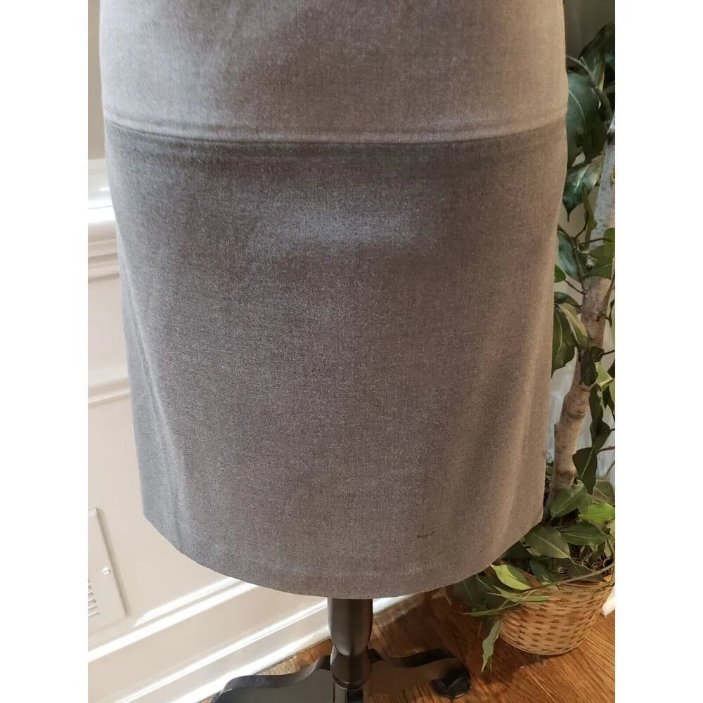 Jessica Howard Womens Gray Solid Sleeveless Back Zip Knee Length Shift Dress 10 - Image 4