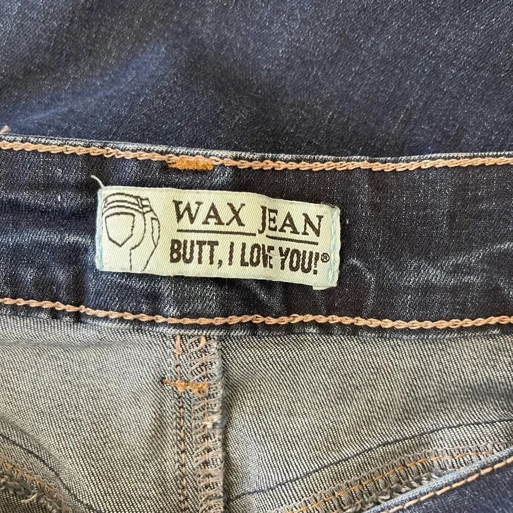 Women’s Junior’s Wax Jean dark wash distressed ankle jeans Size 7 - Image 6